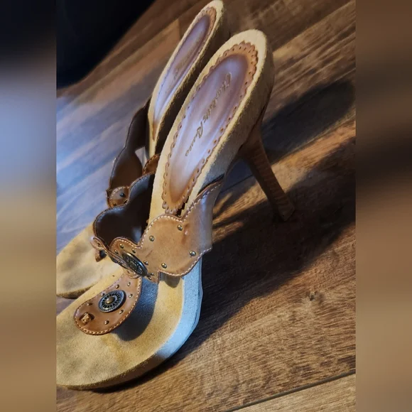 Charlotte Russe Brown Embellished Sandals - Picture 2 of 4